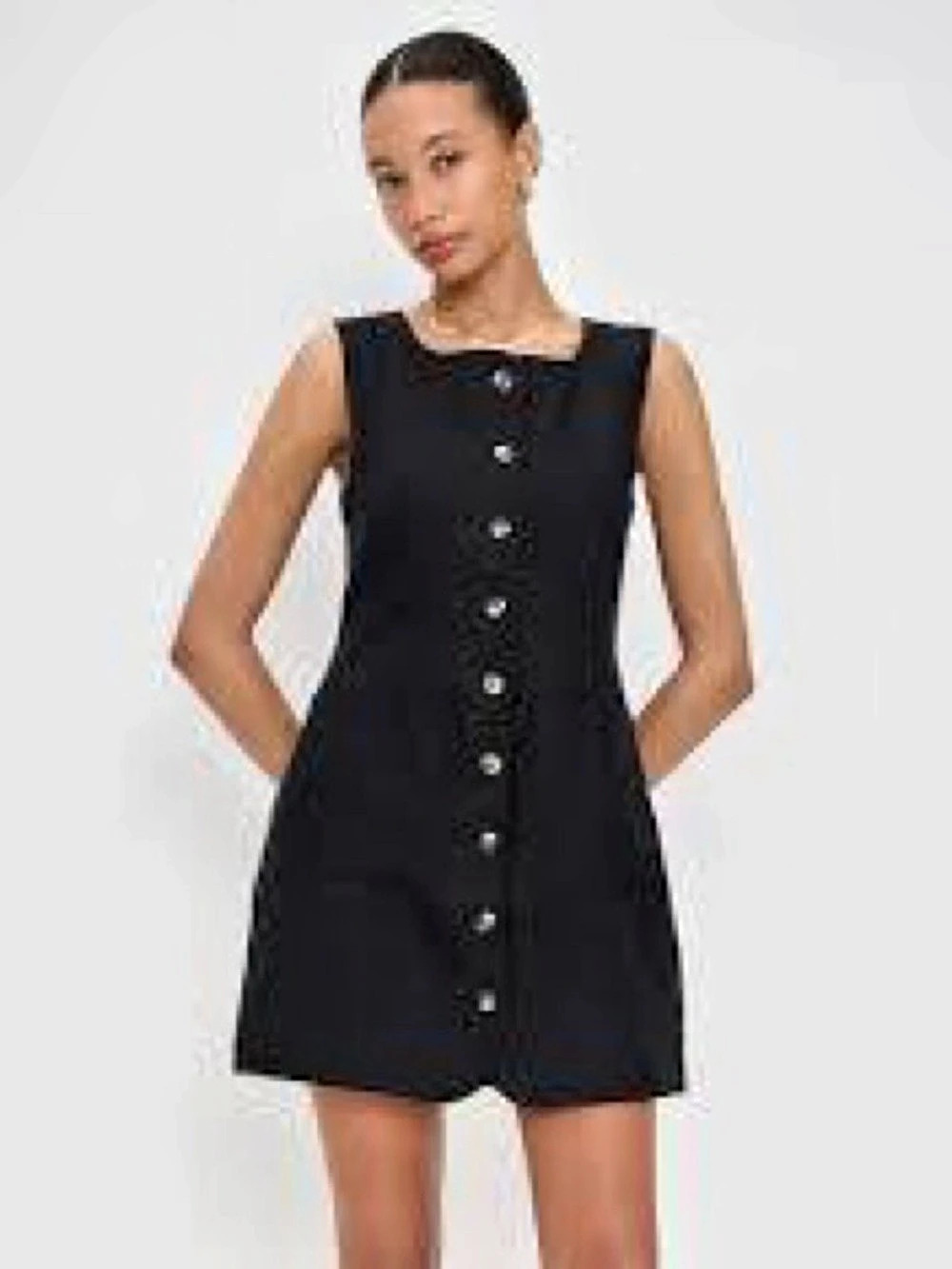 Faithfull the Brand Jaques Mini Dress Black Small